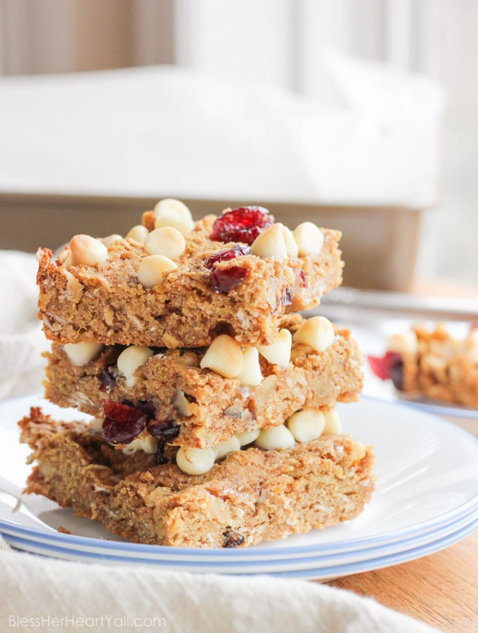 GlutenFree Quinoa Breakfast Bars Bless Her Heart Y'all