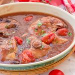 Slow Cooker Gluten-Free Chicken Marsala | This slow cooker gluten-free chicken marsala recipe is a no-brainer, no-stress recipe for those busy hectic weeknights. This incredibly easy dinner slowly cooks juicy chicken in a thick mushroom and marsala sauce all in the crockpot. All you need to do is put all the ingredients in the slow cooker and turn it on. Waiting is the hardest part! | www.blessherheartyall.com