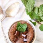 This one minute mint chocolate mug cake is soft, fluffy, decadent, and most importantly packed full of gooey mint chocolate flavor all in one simple and quick gluten free serving!