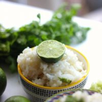 Easy Garlic Cilantro Lime Rice
