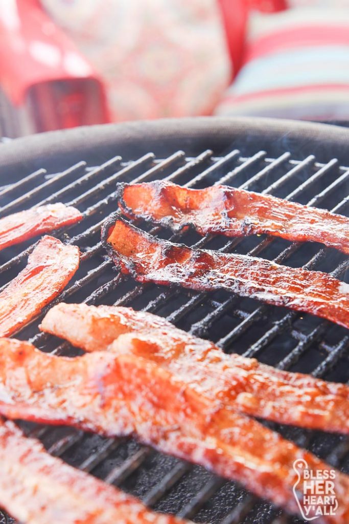 Easy Bacon on the Grill Only 2 Ingredients & 5 Minutes!