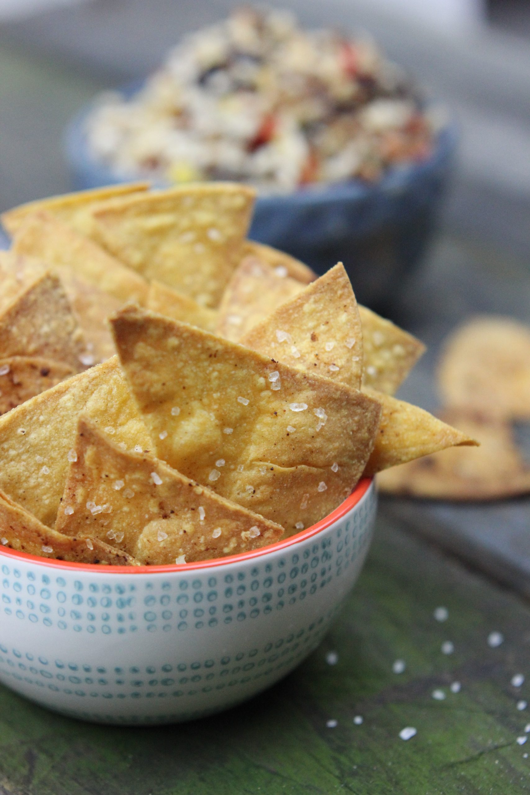 Homemade Chili Lime Baked Tortilla Chips Recipe