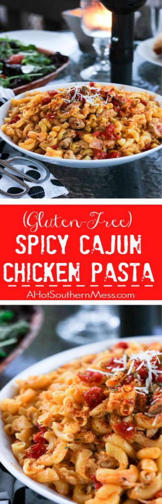 This spicy cajun chicken pasta combines heat, tender protein, and a creamy pasta into one dish. It's a spicy, creamy, and oh so delicious one-pot meal in under 30 minutes! www.ahotsouthernmess.com