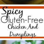This slow cooker gluten-free chicken and dumplings recipe is so easy to put together, you need just 5 minutes, and let simmer all day. The spicy taste {easily adjusted to your spice level!} pairs well with the sweet doughy gluten-free dumplings and tender bites of chicken and vegetables. Perfect for a busy fall weeknight that the whole family will love, just serve and enjoy!