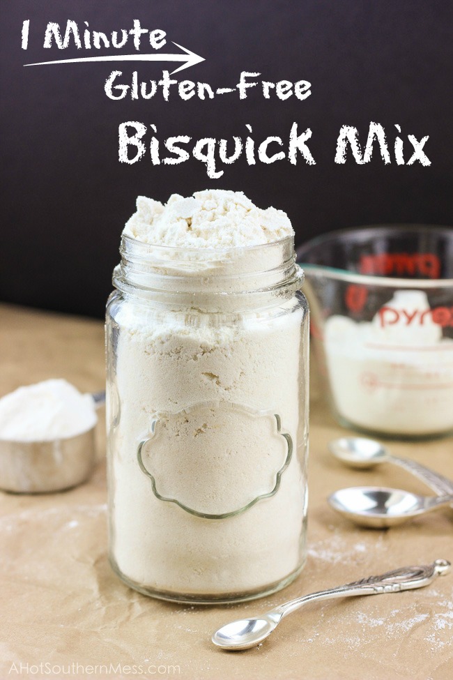 A one minute gluten-free Bisquick Mix type blend that is a perfect option for those pancake, biscuit, and dumpling recipes that some of us want without artificial ingredients or need to be gluten-free. This version is a little on the naturally sweet side, using coconut flour, but can easily be adjusted to your preference {and I'll tell ya how!}. Got one minute and a few simple ingredients? Then you can have your own healthier Bisquick mix. www.ahotsouthernmess.com