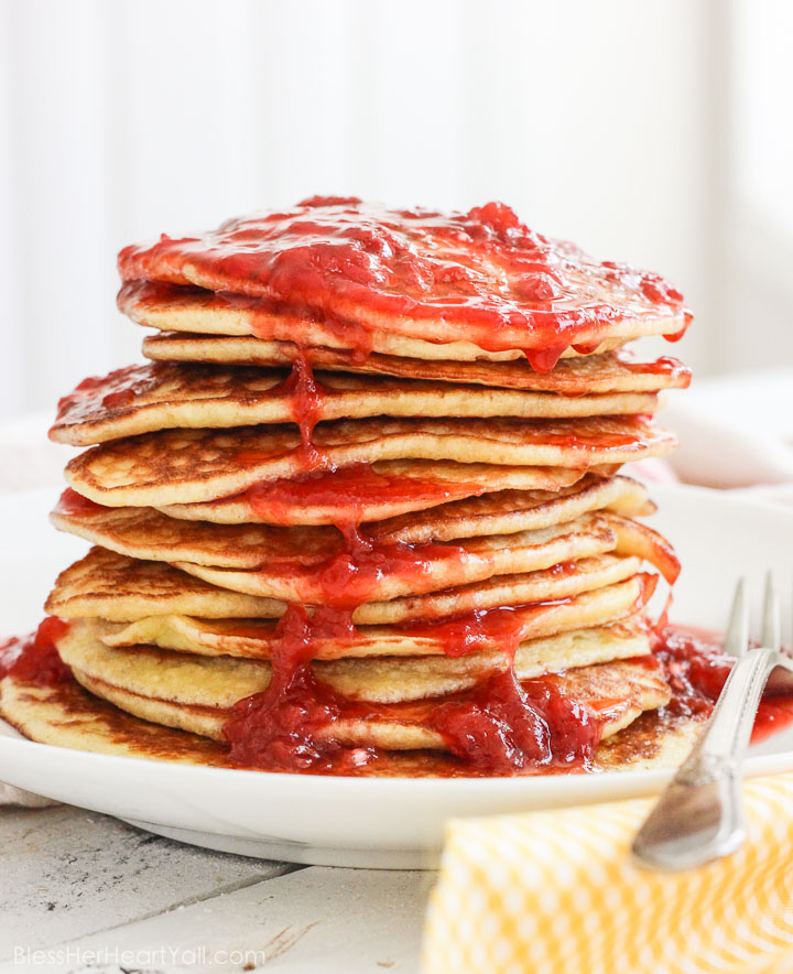 gluten-free pancakes strawberry champagne sauce (7 of 7)