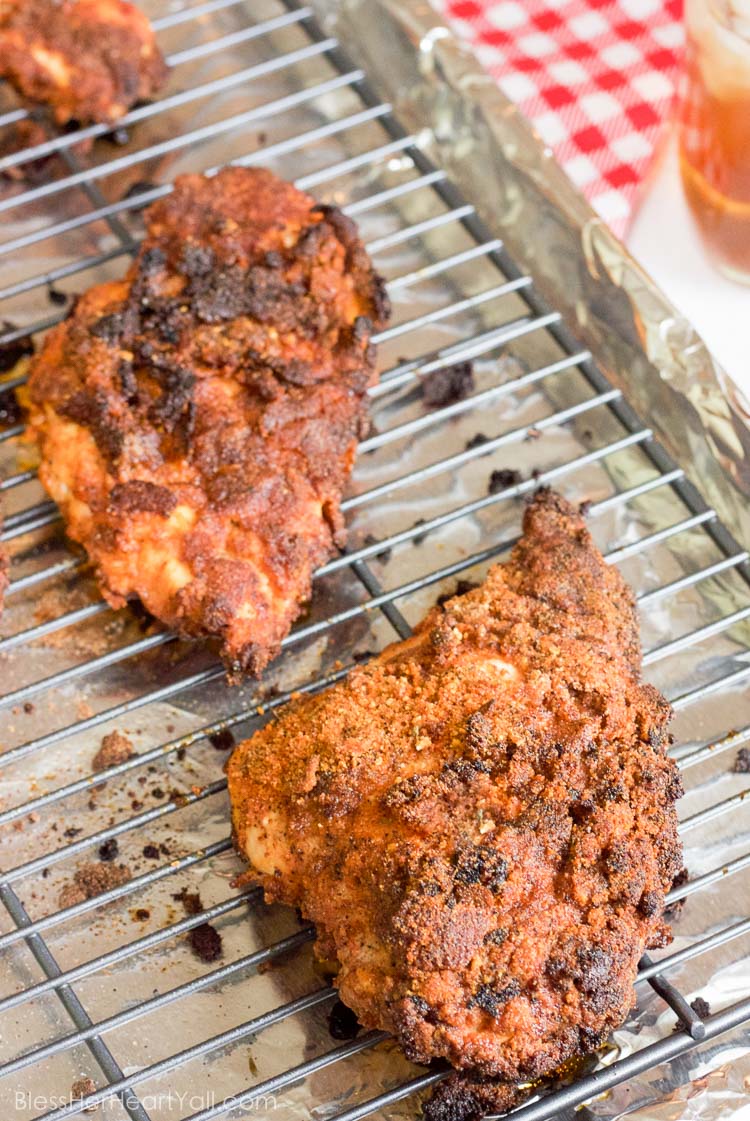 This gluten-free baked Nashville hot chicken recipe combines sweet and spicy flavors that's crispy crunchy on the outside and oh so juicy on the inside. Now you can have this southern treat at home and a much healthier gluten free baked version at that!
