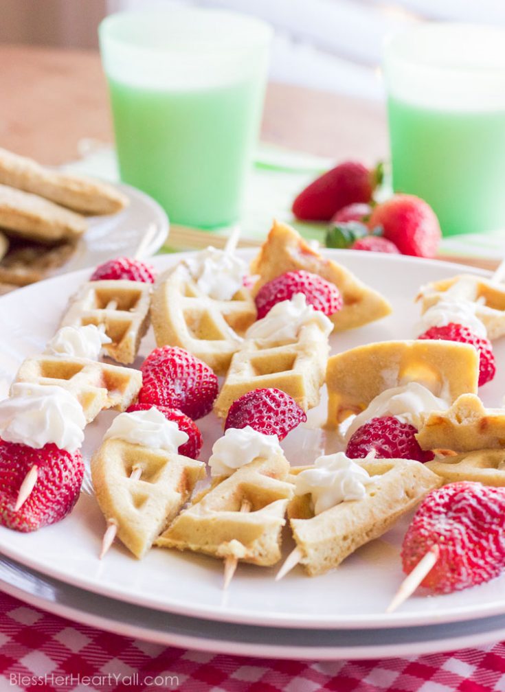 Gluten-Free Waffle Skewers | Bless Her Heart Y'all