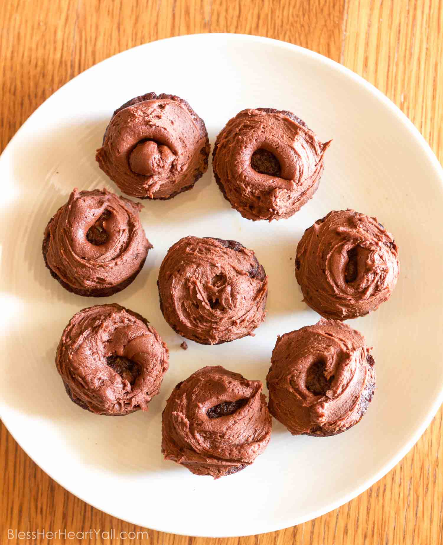 These fluffy and soft made-from-scratch gluten-free german chocolate mini cupcakes are a decadent little sweet treat, perfect for when you need a bite of something full of coconut, chocolate, and creaminess!