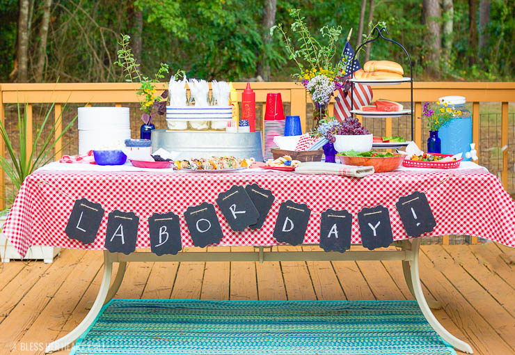 Organize a Labor Day party Using Your Own Space:Â 