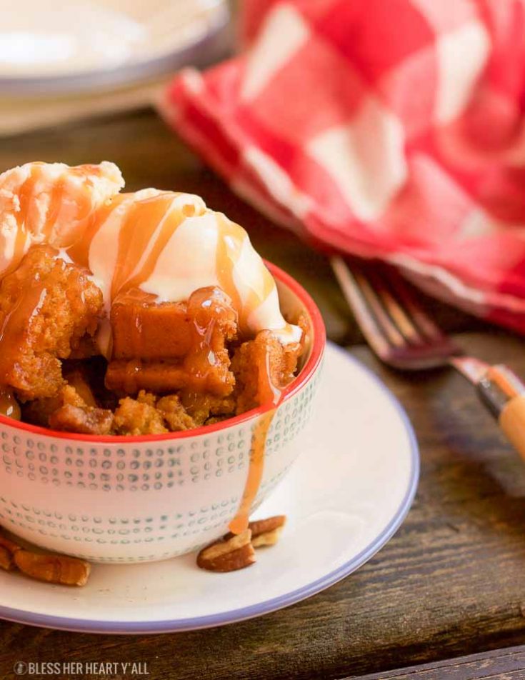 Gluten Free Slow Cooker Pumpkin Pecan Bread Pudding Bless Her Heart Y'all