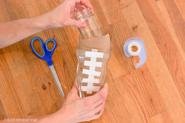 DIY football vase