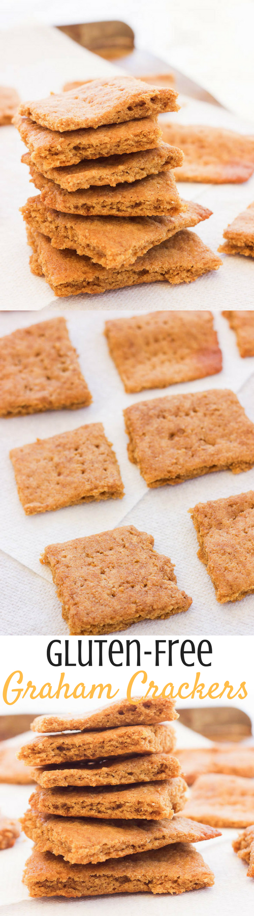 Paleo Gluten-Free Graham Crackers || These paleo gluten-free graham crackers are an easy 15 minute recipe that uses simple ingredients to make moist on the inside and toasted on the outside squares just in time for s'more season! www.BlessHerHeartYall.com