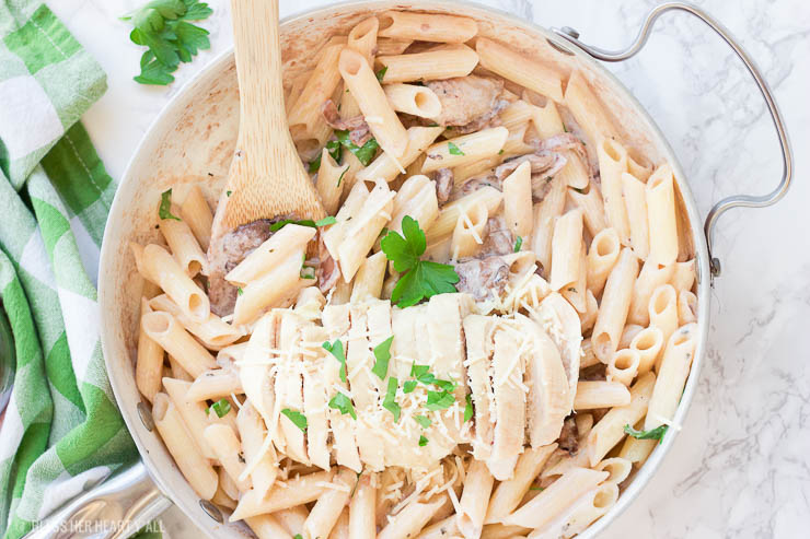 This skinny homemade Maggiano's Gluten-Free Rigatoni D recipe is a creamy healthy version of Maggiano's Little Italy's famous dish. A creamy coconut milk sauce infused with red wine, garlic, and mushrooms is drizzled over al dente noodles and sliced chicken breasts. 