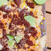 Spicy Mexican Street Corn Nachos