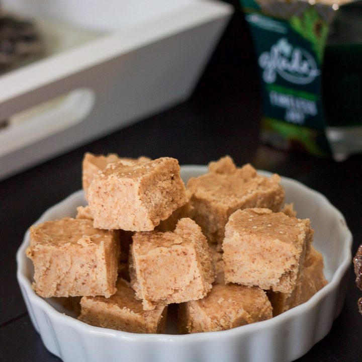 This coconut vanilla vegan fudge takes only 5 minutes worth of prep time and 5 simple ingredients to make. It's also paleo, dairy free, and gluten free!