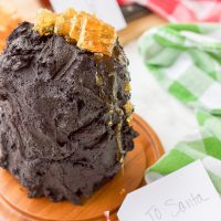 Dark Chocolate Honey Triple Layer Cake - Gluten Free