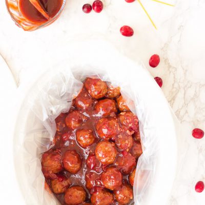 Cranberry Meatballs with Spicy Bacon BBQ