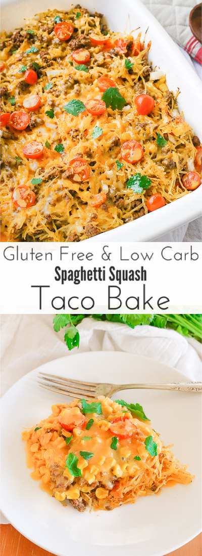 Spaghetti Squash Taco Bake