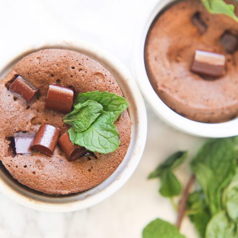 This one minute mint chocolate gluten free mug cake is soft, fluffy, decadent, and most importantly packed full of gooey mint chocolate flavor all in one simple and quick gluten free serving!