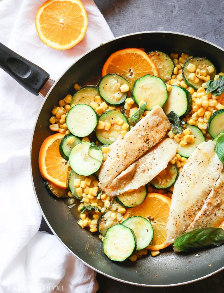 Orange Basil Butter Sauce Over Fish Bless Her Heart Y'all