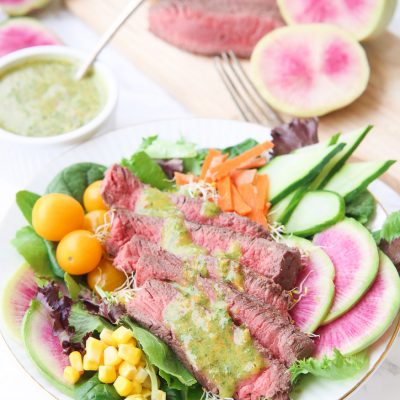 Spring Steak Salad with Chimichurri Dressing