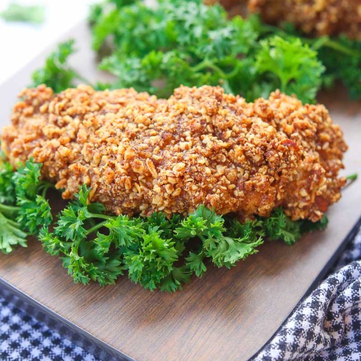 Almond crusted chicken tenders: gluten free, protein packed, and low carb! 3