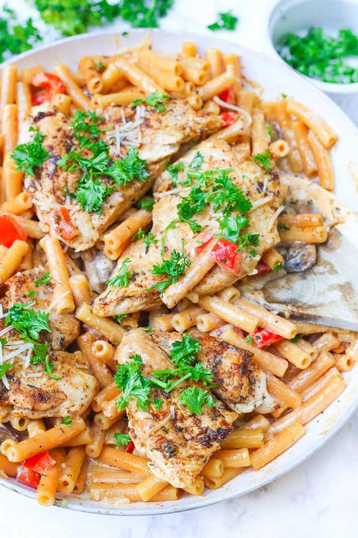 Cajun Chicken Pasta (Gluten Free) Bless Her Heart Y'all