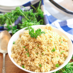 easy and quick instant pot quinoa in a pressure cooker