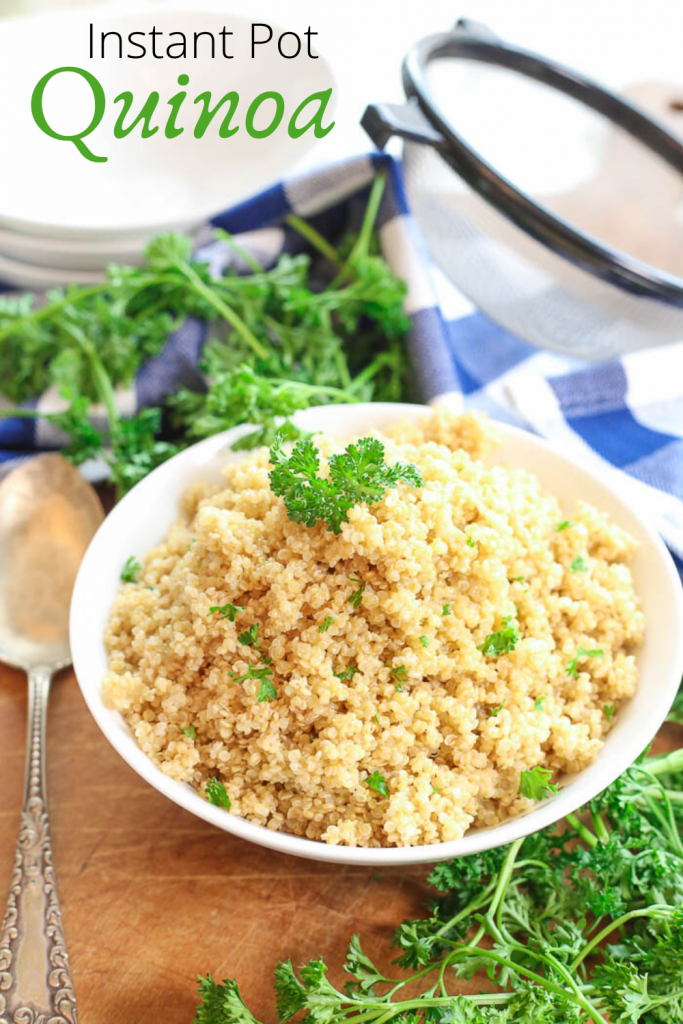 easy and quick instant pot quinoa in a pressure cooker