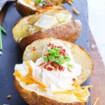 easy quick air fryer baked potato