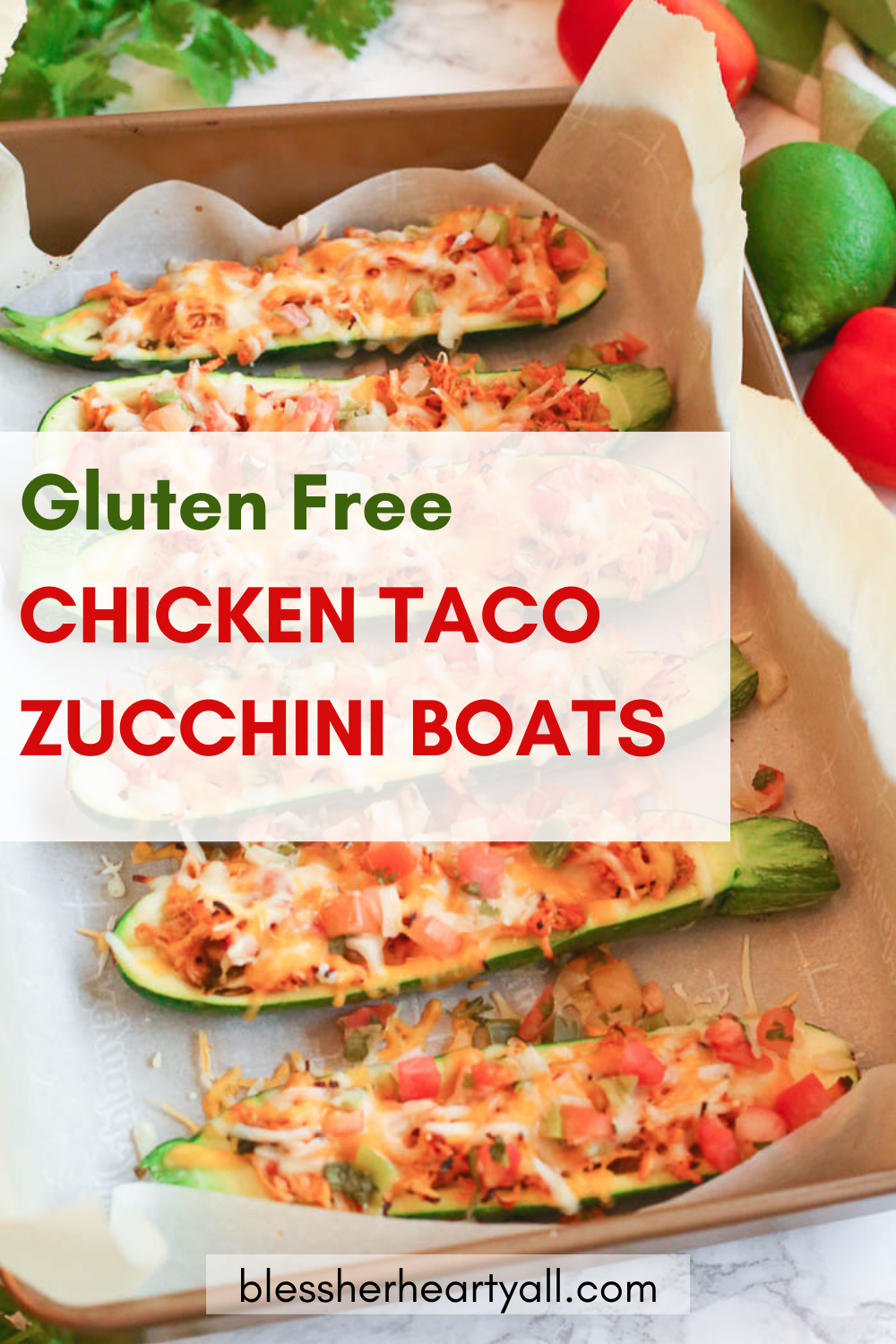 Chicken Taco Stuffed Zucchini Boats: Gluten-Free and Delicious!
