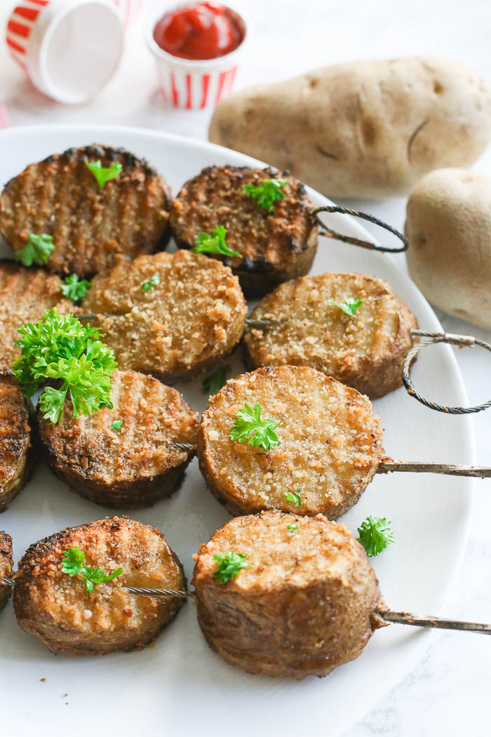 Skewered Grilled Potatoes