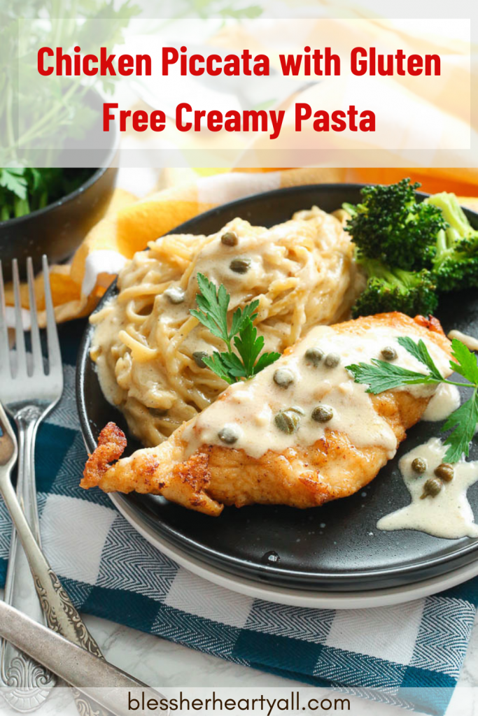 Gluten Free Chicken Piccata with Creamy Pasta