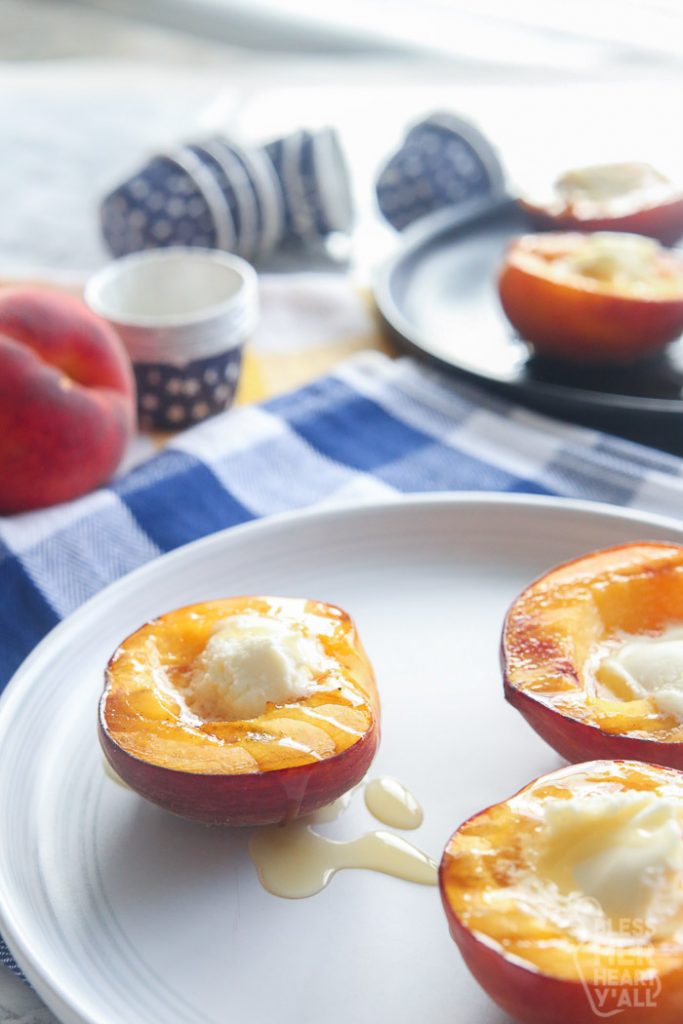 Grilled Peaches and Cream 