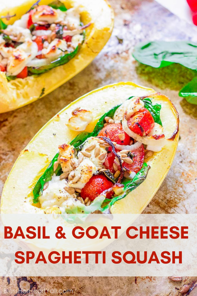 Basil Goat Cheese Spaghetti Squash: Easy, Delicious, and Healthy!